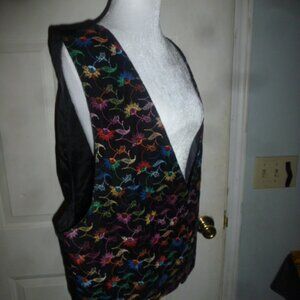 Vintage FR Sport Velveteen Dress Vest – Women’s 1XL (Made in USA) | 90s / Y2K